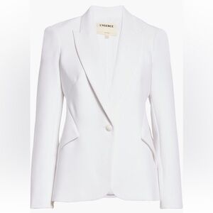 L'AGENCE Chamberlain White Blazer Jacket